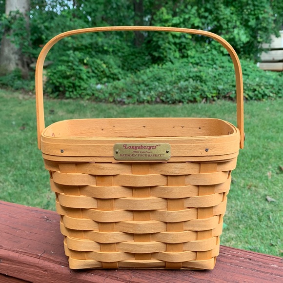 Longaberger 1998 Dresden Tour Basket, 5” x 8 1/2” x 6 1/2” - Picture 1 of 13